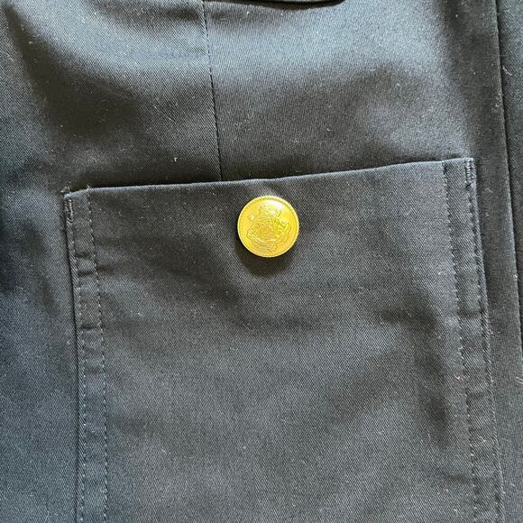 J.Crew Louisa cotton cropped navy blue blazer jacket women’s size 0 - Picture 5 of 10